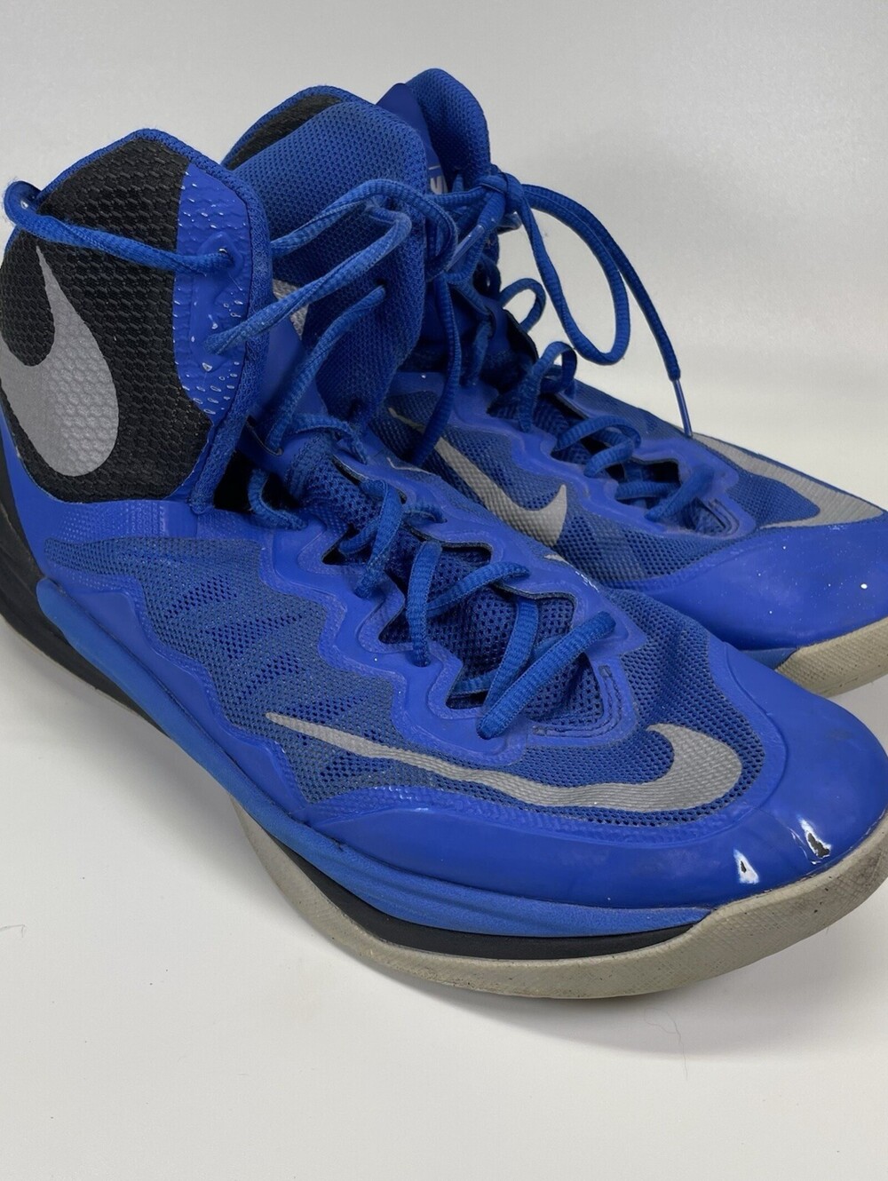 Nike Prime Hype DF II Men’s Size 10 Blue Black Basketball Shoes 806941-401